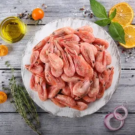 Креветки варено-мороженые 150+